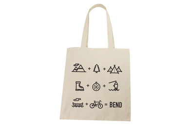 Bend Oregon Equation Lightweight Cotton Tote Bag