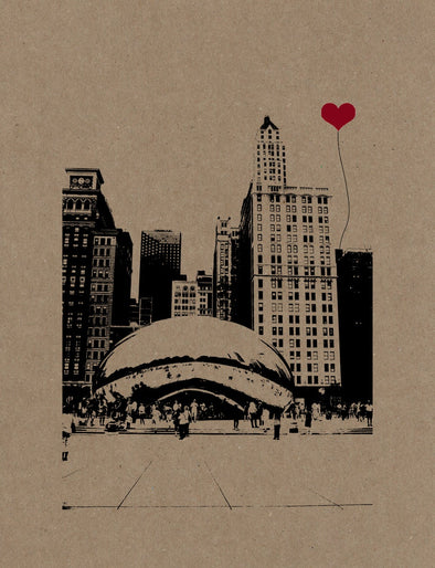 The Bean in Chicago Poster Print - noteify