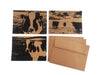 Cows Assorted set of 3 note card set - noteify