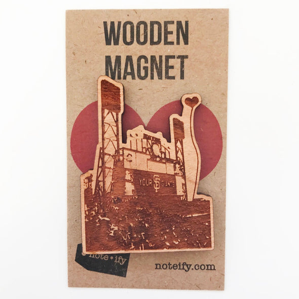 San Francisco Giants Ballpark Wooden Magnet - noteify