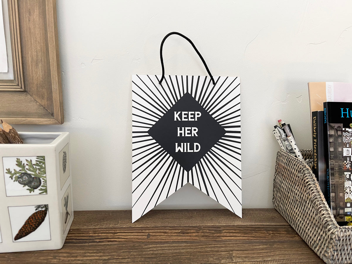 Keep Her Wild The Wilder Collection 8x10 Hanging Pennant Flags – noteify