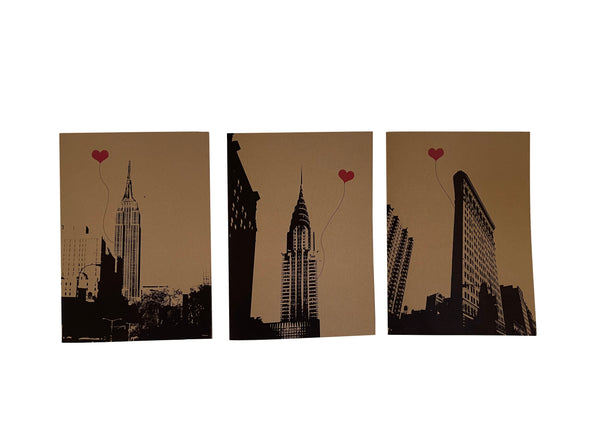 NYC Lover’s assorted set of 8 blank note cards - noteify