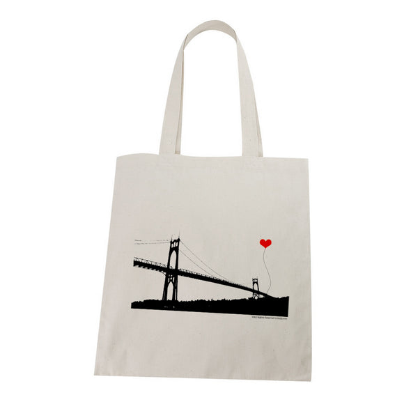 Portland Oregon St. John's Bridge tote bag - noteify