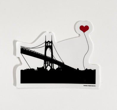 Portland Oregon St. John's Bridge sticker - noteify