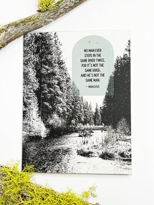 Same River Nature Themed 4.25" x 5.5" single note card