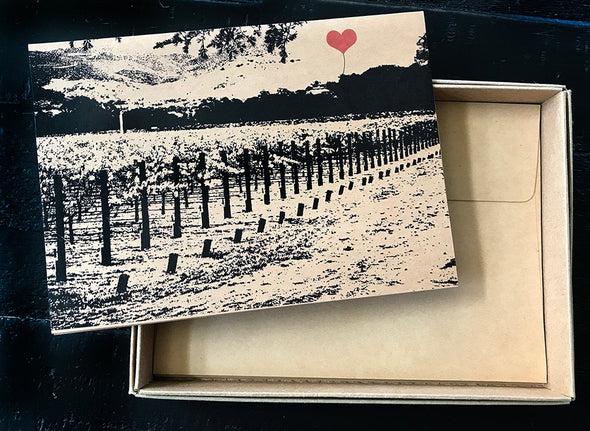 Wine Country Lover's note card assorted boxed set of 8 - noteify