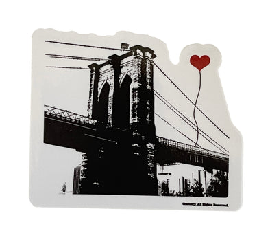 NYC Brooklyn Bridge sticker - noteify
