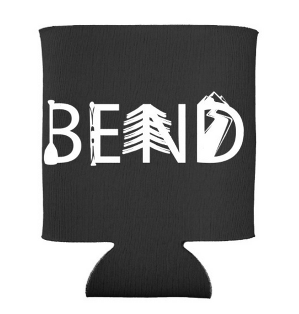 Bend Oregon Activity Letters Beer Can Cooler