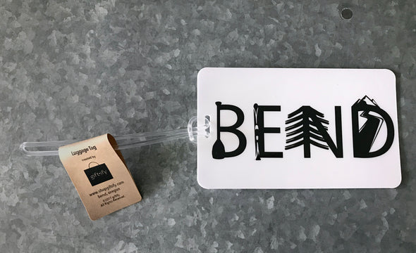 Bend Oregon Activity Letters luggage tag