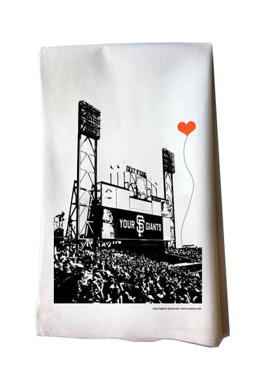 San Francisco Giants Ballpark tea towel - noteify