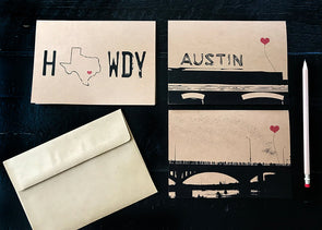 Austin Texas Lover's note cards - noteify