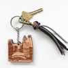 Chicago 'The Bean' Wooden Key Chain - noteify