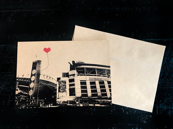 Seattle Washington Sports Lover's note card set Mariners Seahawks - noteify