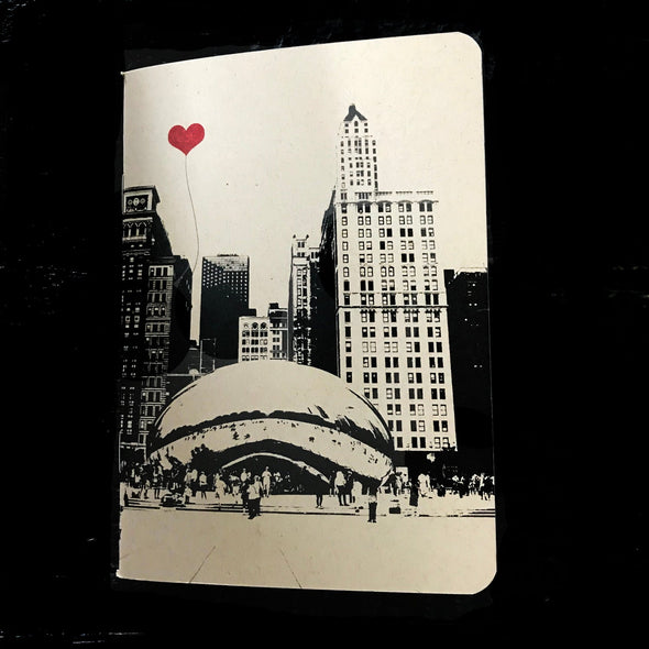 Chicago Bean Pocket Notebook - noteify