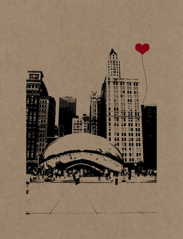 The Bean in Chicago Poster Print - noteify