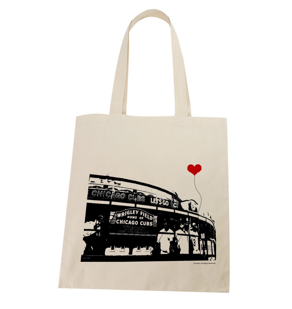 Chicago Cubs Patterned Tote Bag