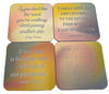 Dolly Parton Quotes Reusable Paper Coaster Assorted Set of 8 - noteify