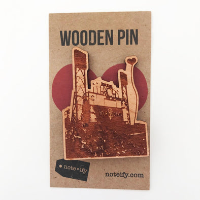 San Francisco Giants Ballpark Wooden Pin - noteify