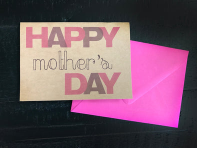 Happy Mother's Day single note card - noteify