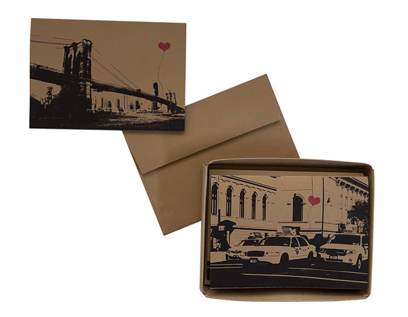 NYC Lover’s assorted set of 8 blank note cards - noteify