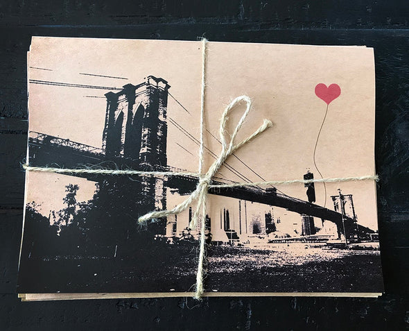 NYC Lover's Brooklyn set of 3 note cards - noteify