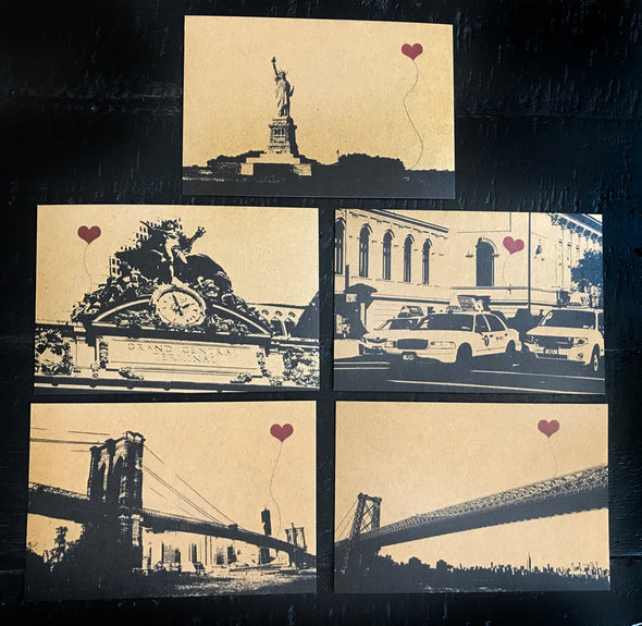 NYC Lover’s assorted set of 8 postcards - noteify