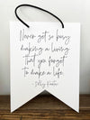 Never Get So Busy Making a Living Dolly Parton Quote Women's Empowerment Collection 8x10 Hanging Pennant Flags - noteify