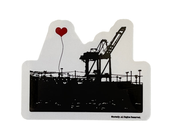 Oakland Shipping Crane sticker - noteify