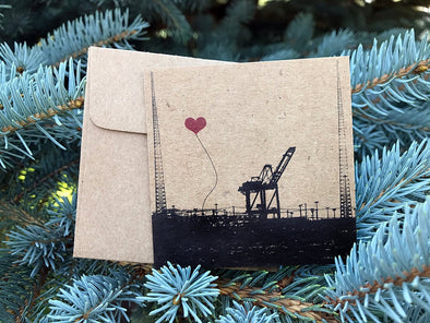 Oakland Shipping Crane gift tags - noteify