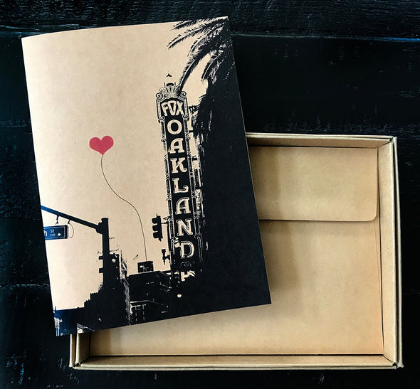 Oakland Buildings set of 3 note cards - noteify