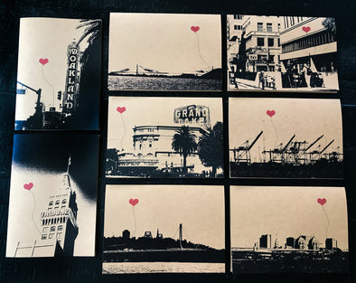 Oakland Lover's assorted boxed set of 8 note cards - noteify