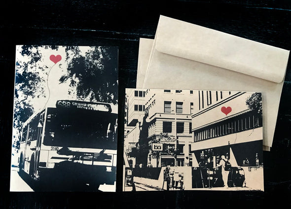 Oakland Transit set of 2 note cards - noteify