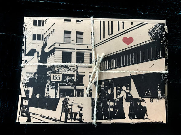 Oakland Transit set of 2 note cards - noteify
