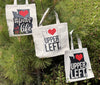 Upper Left USA Recycled Cotton Canvas Tote Bag - noteify
