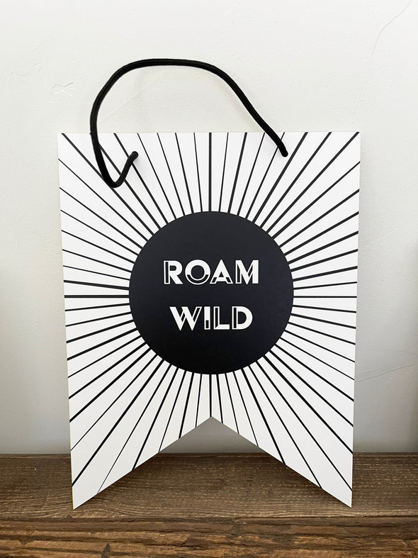 Roam Wild The Wilder Collection 8x10 Hanging Pennant Flags - noteify
