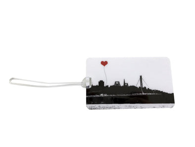 Oakland San Francisco Bay Bridge luggage tag - noteify