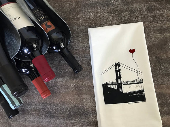 San Francisco Golden Gate Bridge Tea Towel - noteify