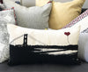 San Francisco Golden Gate Bridge Rectangular Canvas Throw Pillow - noteify