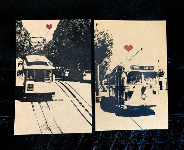 San Francisco Lover's Postcard set - noteify