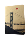 San Francisco Golden Gate Bridge pocket notebook - noteify