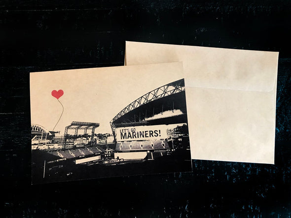 Seattle Washington Sports Lover's note card set Mariners Seahawks - noteify