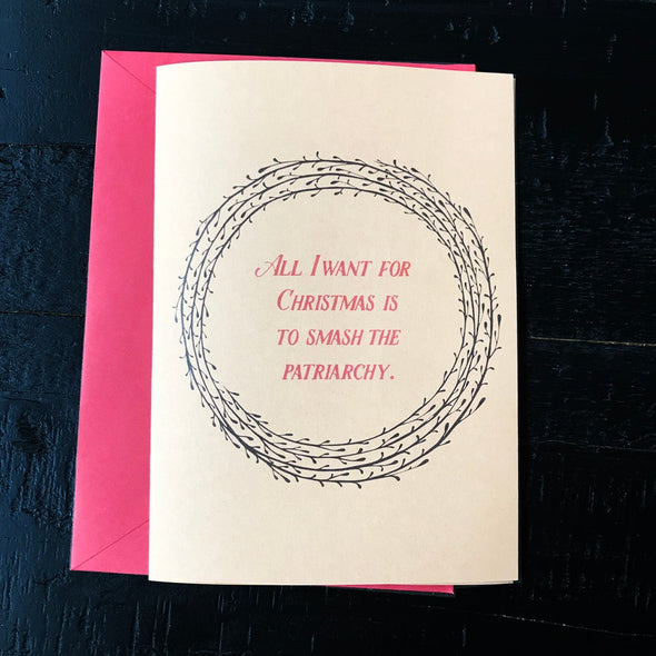 All I Want for Christmas Political Resistance Cards