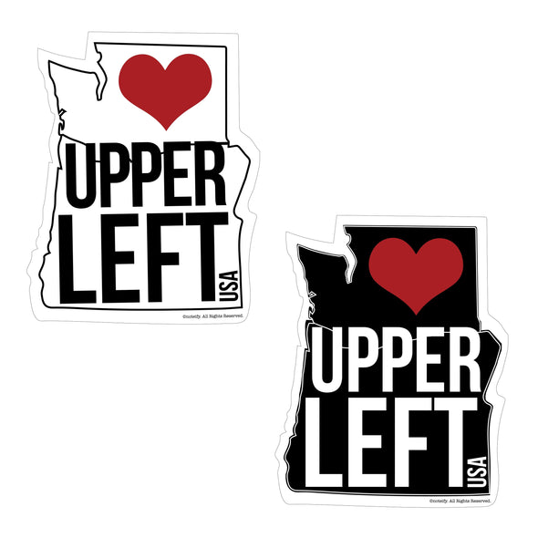 Upper Left USA vinyl sticker - noteify