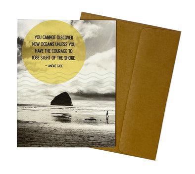 Discover New Oceans Nature Themed 4.25" x 5.5" single note card