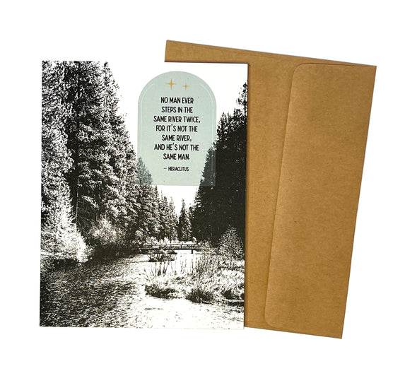 Same River Nature Themed 4.25" x 5.5" single note card