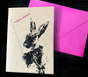 Happy Easter from a Bunny single note card - noteify