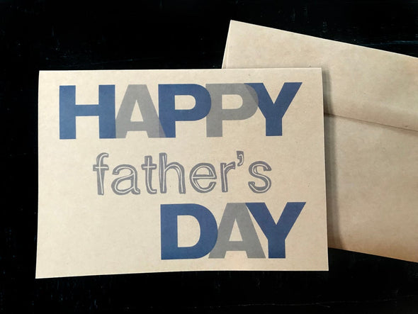 Happy Father's Day single note card - noteify