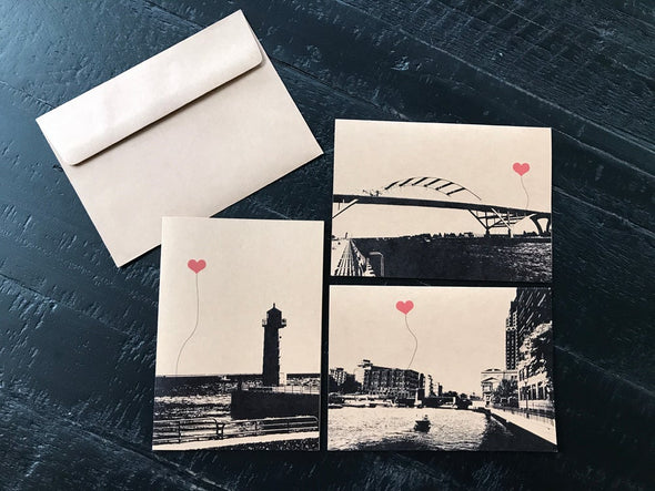 Milwaukee Wisconsin Lover's Boxed Note Card Set of 8 - noteify