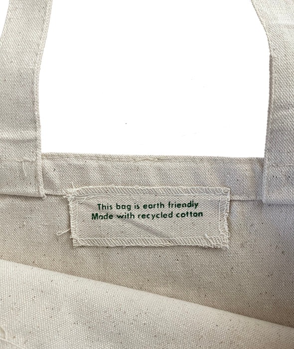 New York City Brooklyn Bridge recycled cotton canvas tote bag