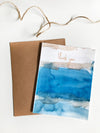 Thank You Blue River Watercolor note card set of 8 - noteify